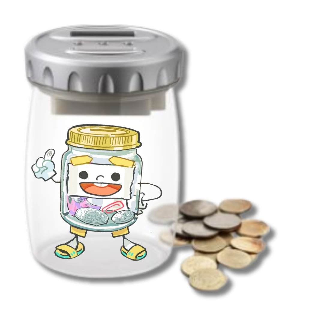 Transparent Electric Money Jars