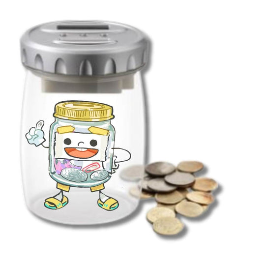 Transparent Electric Money Jars